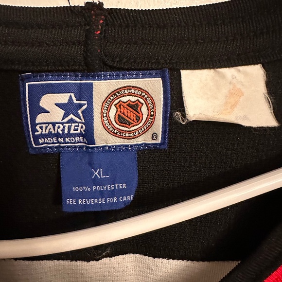 Vintage New Jersey Devils Martin Brodeur XL Red White Hockey Jersey READ - Picture 8 of 8